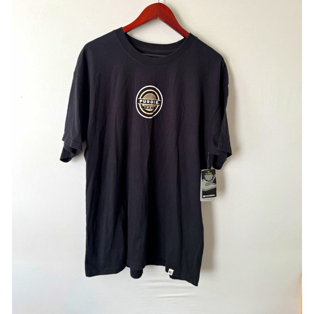 Colosseum Purdue Boilermakers T Shirt Mens L Black NCAA College Tee